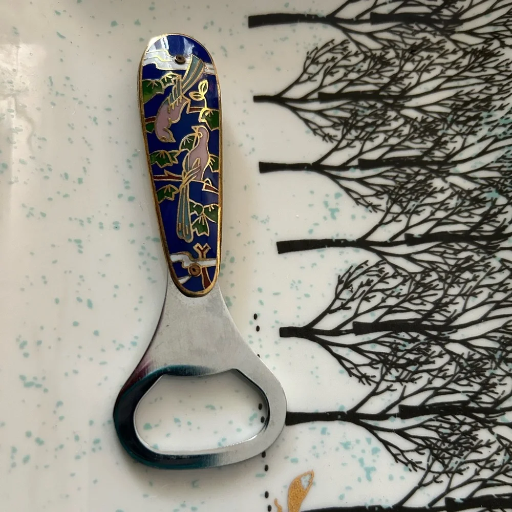 Vintage Cloisonné Bottle Opener